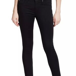 AG Adriano Goldschmied The Abbey Ankle Jean Mid-Rise Super Skinny Black Jeans 27